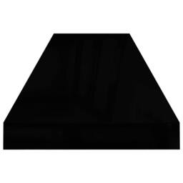 Berkfield Home Durable Floating Wall Shelves 4 pcs High Gloss Black 90x23.5x3.8 - thumbnail 6