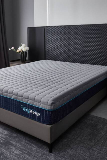 Ezysleep Halo 24cm Memory foam mattress in Grey - Size: Super King - image 1