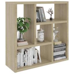Berkfield Home Wall Shelf Sonoma Oak 45.1x16x45.1 cm Engineered Wood in Light Oak - thumbnail 1