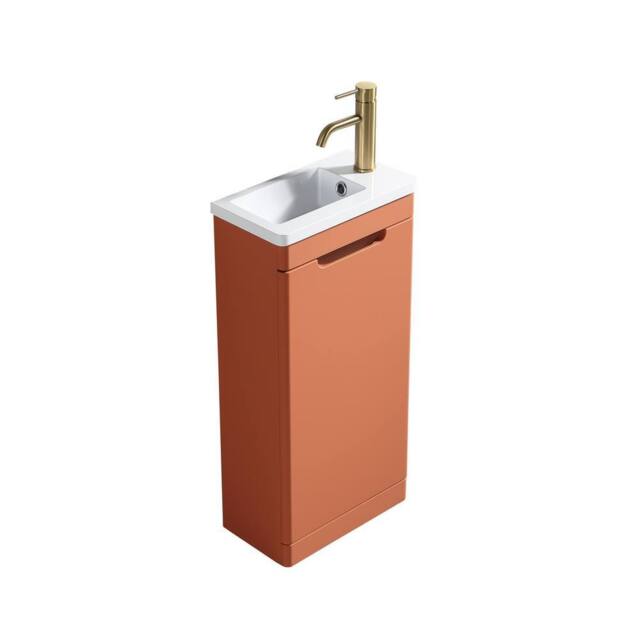 Bathroom Kingdom Acerra Orange Cloakroom Vanity Basin 400mm - image 1