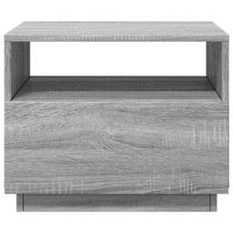 Berkfield Home Modern Coffee Table with LED Lights Grey Sonoma 50x49x40 cm - Size: 50 x 49 x 40 cm - thumbnail 7