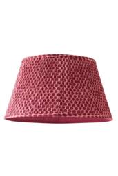 ValueLights Malina Double Pink Pleated Tapered Easy Fit Lamp Shade with Bulb in Dark Pink - Size: Large - thumbnail 6