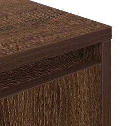 Berkfield Home Bedside Cabinet with LED Lights¬†Smoked Oak 38x34x50 cm - Size: 38 x 34 x 50 cm - thumbnail 9