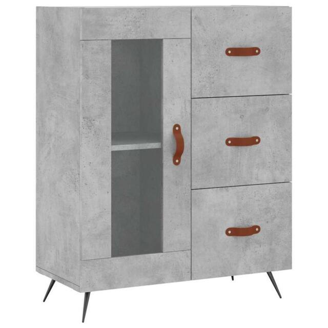 Berkfield Home Sideboard Concrete Grey 69.5x34x90 cm Engineered Wood - image 1
