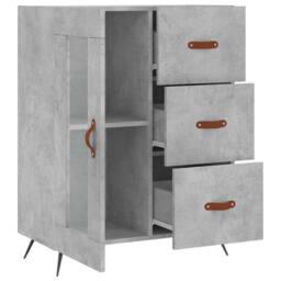 Berkfield Home Sideboard Concrete Grey 69.5x34x90 cm Engineered Wood - thumbnail 6