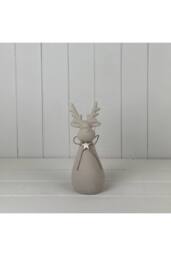KDMD Sand Texture Effect Reindeer Decoration - 23mm in Light Sand
