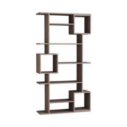 Decortie Soto' Bookcase Modern Wall Mountable 173cm in Grey - Size: 2 Pack - thumbnail 2