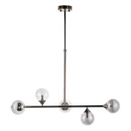 Netlighting Grosseto Bar Pendant Black Chrome Plate Smoked Mirror Glass - thumbnail 6