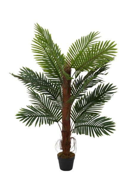 Garden Sanctuary 120cm Garden Artificial Palm Tree Potted for Home Decor in Green - image 1