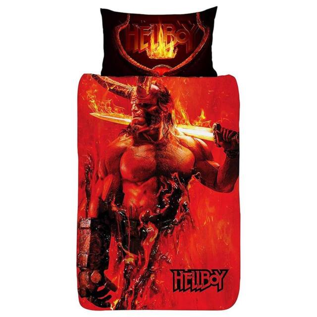 Hellboy Legendary AF Reversible Duvet Set - Size: Single - image 1