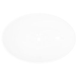 Berkfield Home Luxury Ceramic Basin Oval-shaped Sink White 40 x 33 cm - thumbnail 3