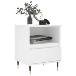 Berkfield Home Bedside Cabinets 2 pcs White 40x35x50 cm Engineered Wood - Size: 40 x 35 x 50 cm - thumbnail 3