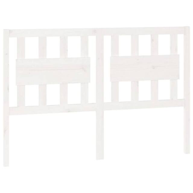 Berkfield Home Bed Headboard White 125.5x4x100 cm Solid Wood Pine - image 1
