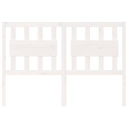 Berkfield Home Bed Headboard White 125.5x4x100 cm Solid Wood Pine - thumbnail 3