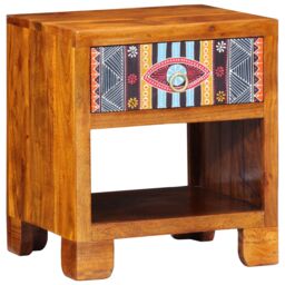 Berkfield Home Side Cabinet 40x35x45 cm Solid Wood Acacia in Brown - Size: 40 x 35 x 45 cm