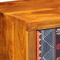Berkfield Home Side Cabinet 40x35x45 cm Solid Wood Acacia in Brown - Size: 40 x 35 x 45 cm - thumbnail 8