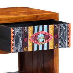 Berkfield Home Side Cabinet 40x35x45 cm Solid Wood Acacia in Brown - Size: 40 x 35 x 45 cm - thumbnail 9