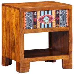 Berkfield Home Side Cabinet 40x35x45 cm Solid Wood Acacia in Brown - Size: 40 x 35 x 45 cm - thumbnail 2