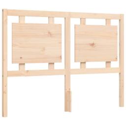 Berkfield Home Bed Frame with Headboard 120x200 cm Solid Wood in Natural - thumbnail 8
