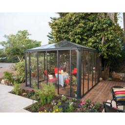 Palram Gazebo Ledro 3000 Closed - L295 x W295 x H276 cm - Grey - thumbnail 7