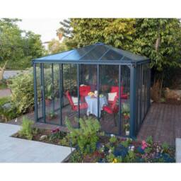 Palram Gazebo Ledro 3000 Closed - L295 x W295 x H276 cm - Grey - thumbnail 5