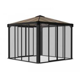 Palram Gazebo Ledro 3000 Closed - L295 x W295 x H276 cm - Grey - thumbnail 1