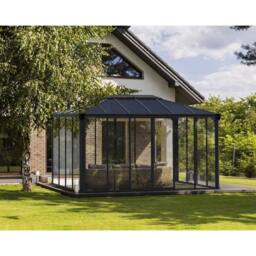 Palram Gazebo Ledro 3000 Closed - L295 x W295 x H276 cm - Grey - thumbnail 2