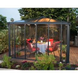 Palram Gazebo Ledro 3000 Closed - L295 x W295 x H276 cm - Grey - thumbnail 8