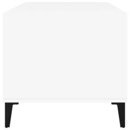 Berkfield Home Elegant Coffee Table White 90x49x45 cm Engineered Wood - Size: 90 x 49 x 45 cm - thumbnail 7