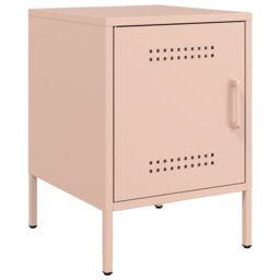 Berkfield Home Bedside Cabinets 2 pcs Pink 36x39x50.5 cm Steel - thumbnail 5