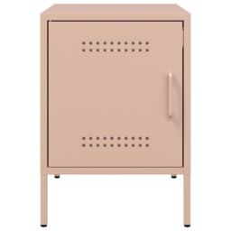 Berkfield Home Bedside Cabinets 2 pcs Pink 36x39x50.5 cm Steel - thumbnail 6