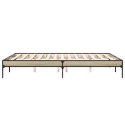 Berkfield Home Bed Frame without Mattress Sonoma Oak 160x200 cm in Brown - thumbnail 5