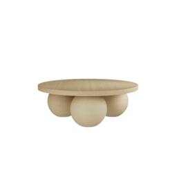 Wyld Haus Templemore Cream Round Concrete Coffee Table - thumbnail 2