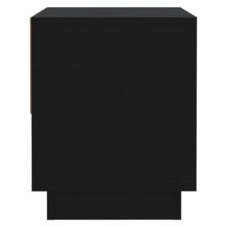 Berkfield Home Bedside Cabinet Black 45x34x44 cm Engineered Wood - Size: 45 x 34 x 44 cm - thumbnail 6