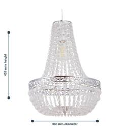 First Choice Lighting Marino - Chandelier Style Pendant Lightshade in Clear - thumbnail 6
