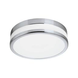 Eglo LED PALERMO Bathroom Light, Warm White 3000K IP44 Chrome & Satin Glass in Silver - thumbnail 2