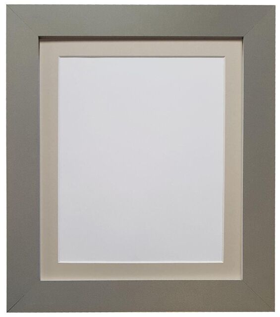 Frames & Mirrors 4U Metro Dark Grey Frame with Light Grey Mount for Image Size 6 x 4 Inch - image 1