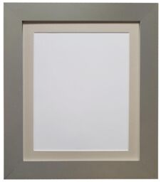Frames & Mirrors 4U Metro Dark Grey Frame with Light Grey Mount for Image Size 6 x 4 Inch - thumbnail 1