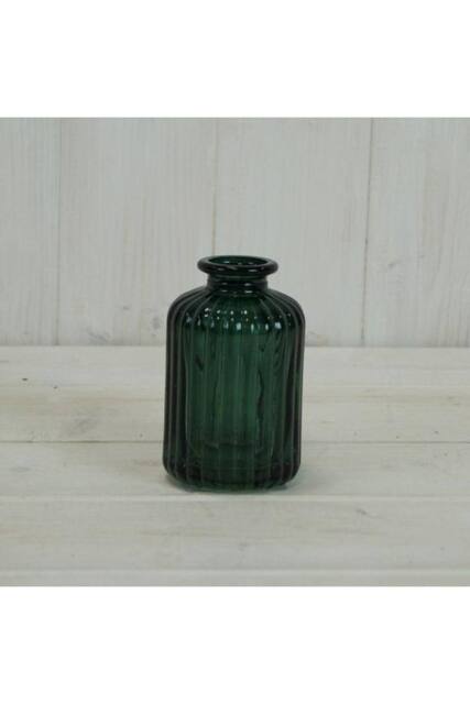 KDMD Green Ribbed Glass Bottle in Emerald - image 1