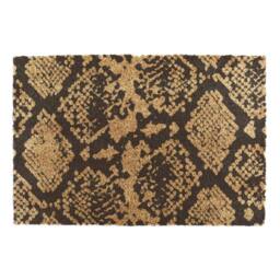 Artsy Mats Snake Print Coir Doormat (90 x 60cm) in Black - Size: 60 cm x 90 cm - thumbnail 5