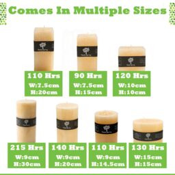 Nicola Spring Round Vanilla Pillar Candle - 215 Hours - Cream in Beige - thumbnail 9