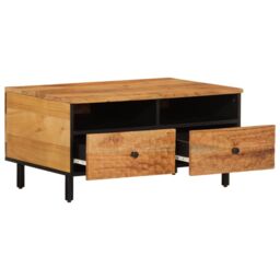 Berkfield Home Coffee Table 80x54x40 cm Solid Wood Acacia in Brown - Size: 80 x 54 x 40 cm - thumbnail 4