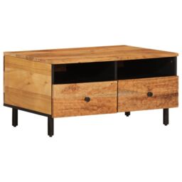 Berkfield Home Coffee Table 80x54x40 cm Solid Wood Acacia in Brown - Size: 80 x 54 x 40 cm - thumbnail 2