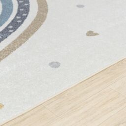 Livabliss Lilian - Kids Beige Orange Blue Green Washable Rug for Children's Rooms - Size: 140 cm x 200 cm - thumbnail 3