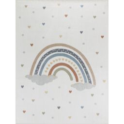 Livabliss Lilian - Kids Beige Orange Blue Green Washable Rug for Children's Rooms - Size: 140 cm x 200 cm - thumbnail 2