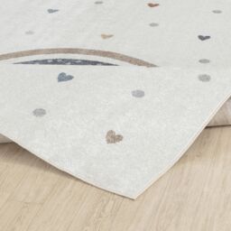Livabliss Lilian - Kids Beige Orange Blue Green Washable Rug for Children's Rooms - Size: 140 cm x 200 cm - thumbnail 4