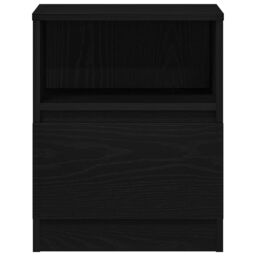 Berkfield Home Nightstands 2-Pack Black Oak 40x40x50 cm Made of Engineered Wood - Size: 40 x 40 x 50 cm - thumbnail 8