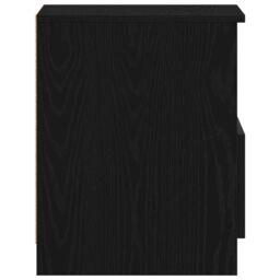 Berkfield Home Nightstands 2-Pack Black Oak 40x40x50 cm Made of Engineered Wood - Size: 40 x 40 x 50 cm - thumbnail 9