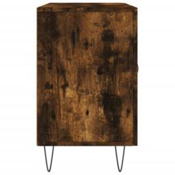 Berkfield Home Sideboard Smoked Oak 100x36x60 cm Engineered Wood in Brown - Size: 100 x 36 x 60 cm - thumbnail 7