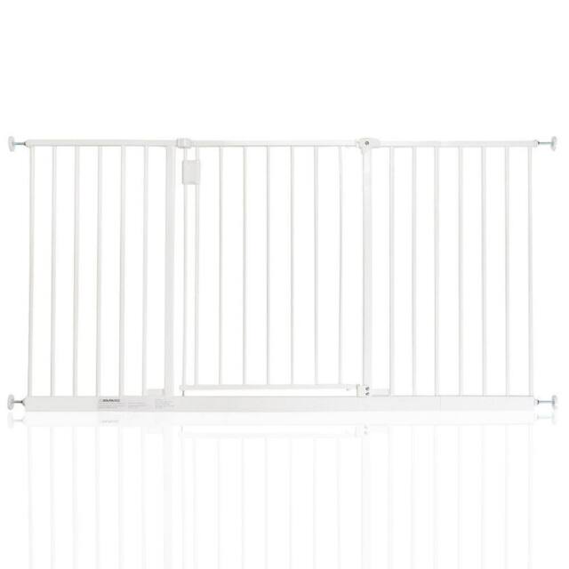 Safetots Extra Wide Hallway Baby Gate Pressure Fit Baby Gate in White - Size: 103.2 cm - 109.2 cm - image 1